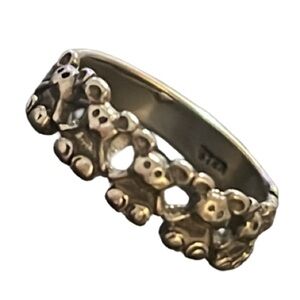 Vintage Sterling Silver Teddy Bear Ring